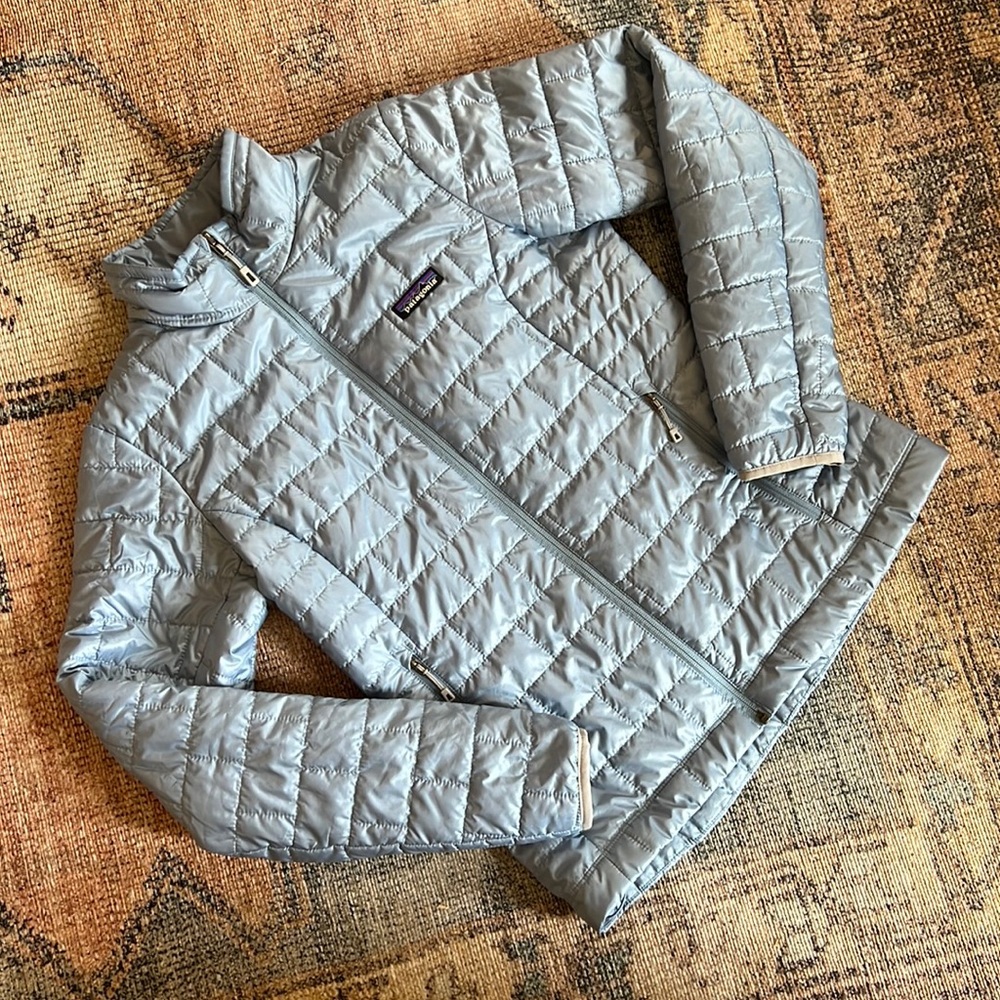 Patagonia Nano Puff Jacket in Steam Blue Size Small